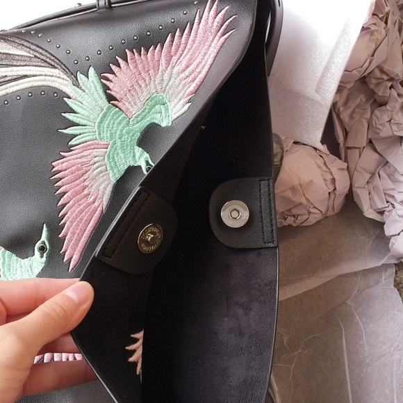 LAST ONE! NWT Topshop Rebecca Faux Leather Bag - Picture 7 of 8